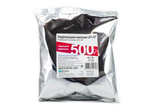 Норфлоксацина никотинат 20% БТ